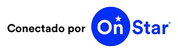 Logo Conectado por OnStar en vehículos Chevrolet con tecnología de seguridad y asistencia en ruta