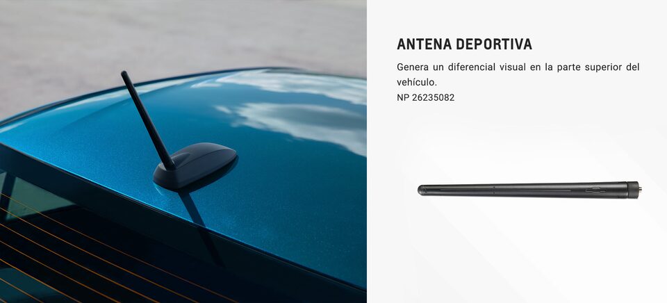 Chevrolet Nuevo Onix Turbo Accesorios - Antena Deportiva de tu Hatchback 