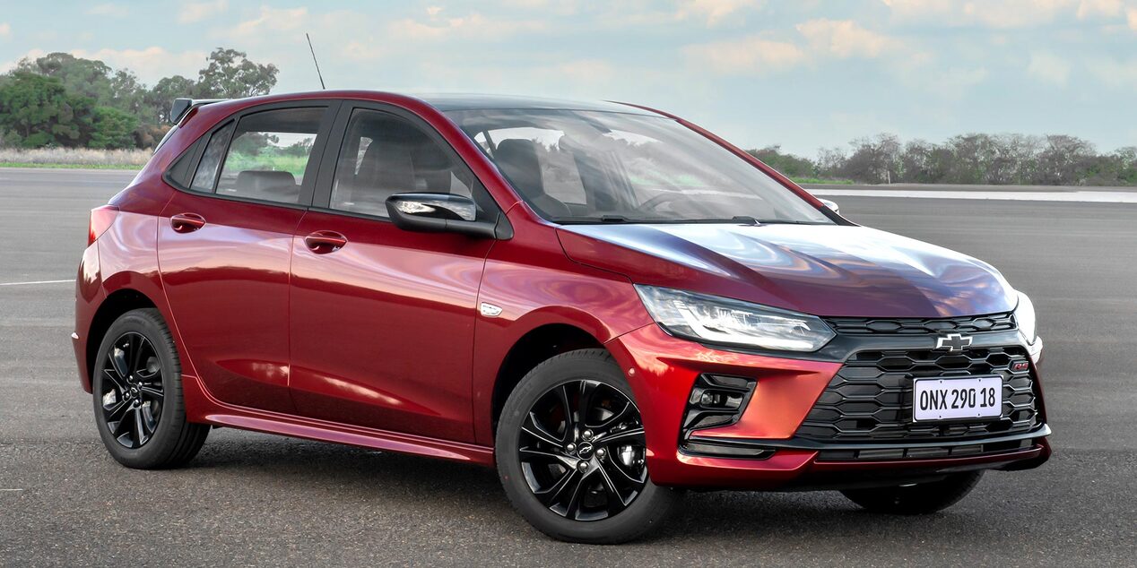 Vista lateral del Chevrolet Onix 2026.