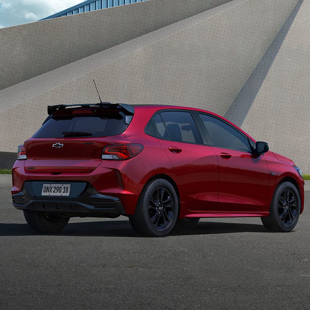 Lateral del Chevrolet Onix.