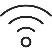 Ícono Wi-Fi integrado. 