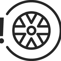 ícono de Sistema de monitoreo de presión de llantas.