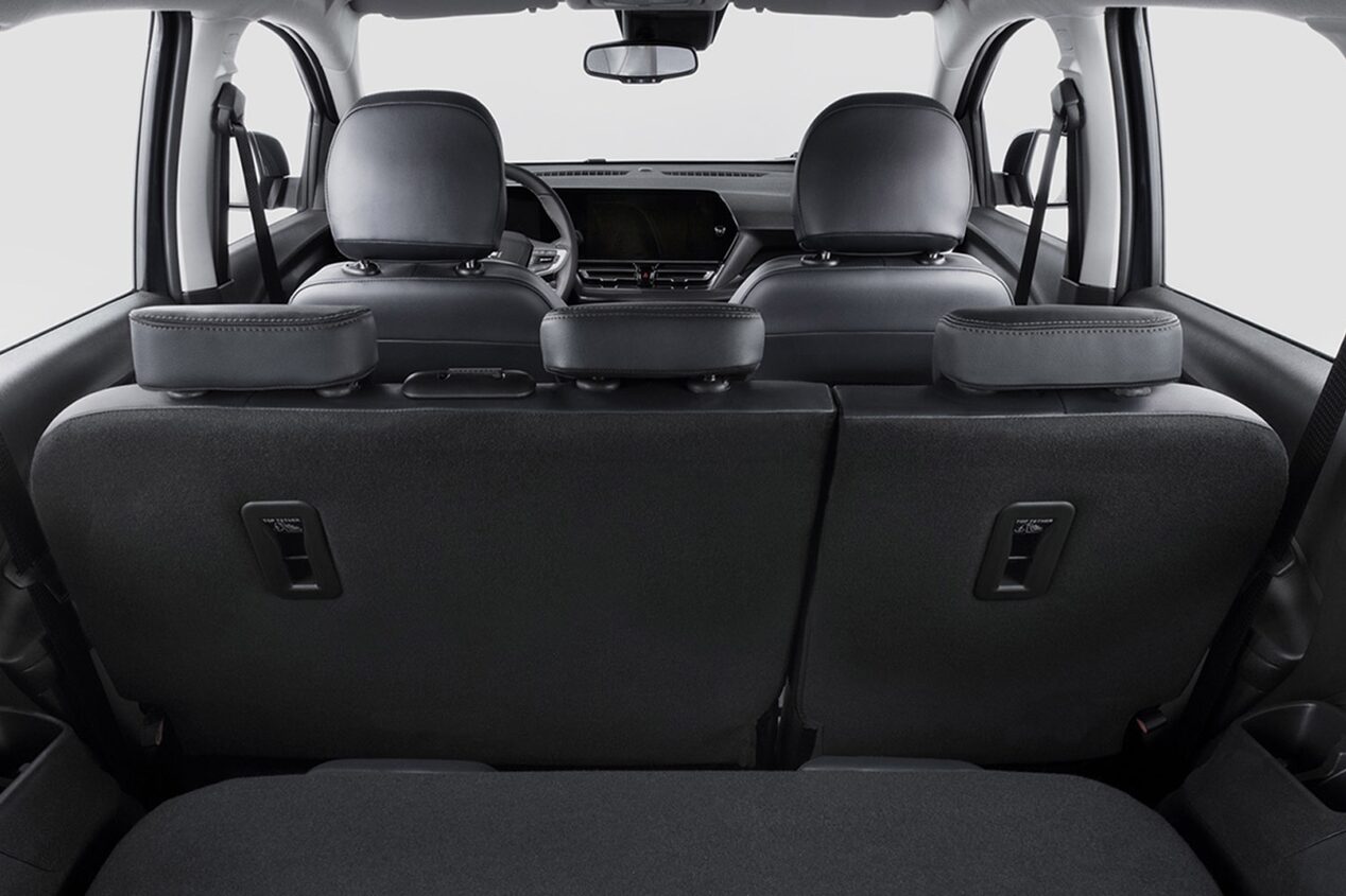 Muestra de los asientos deslizables de la Chevrolet Spin.