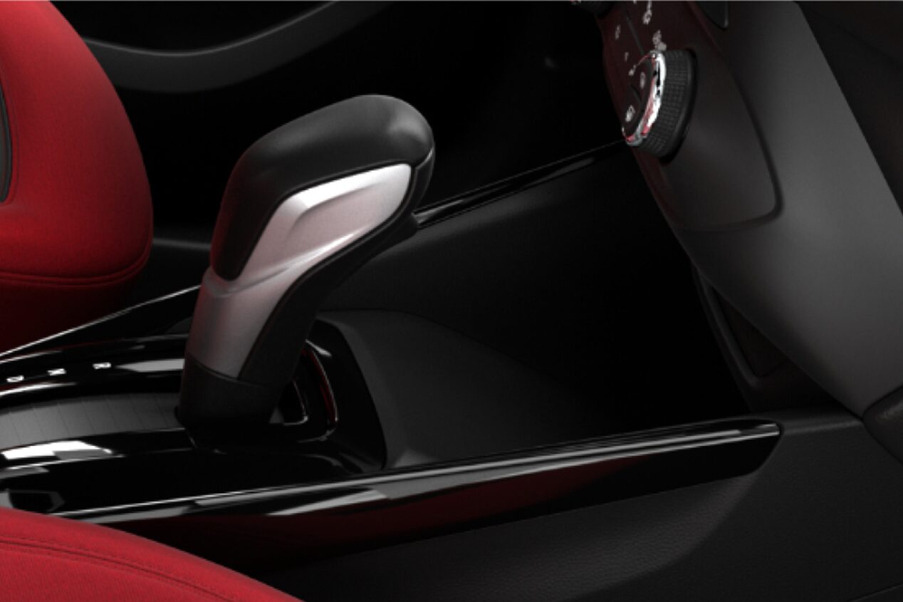 Vista en detalle del cargador inalámbrico de la Chevrolet Tracker.