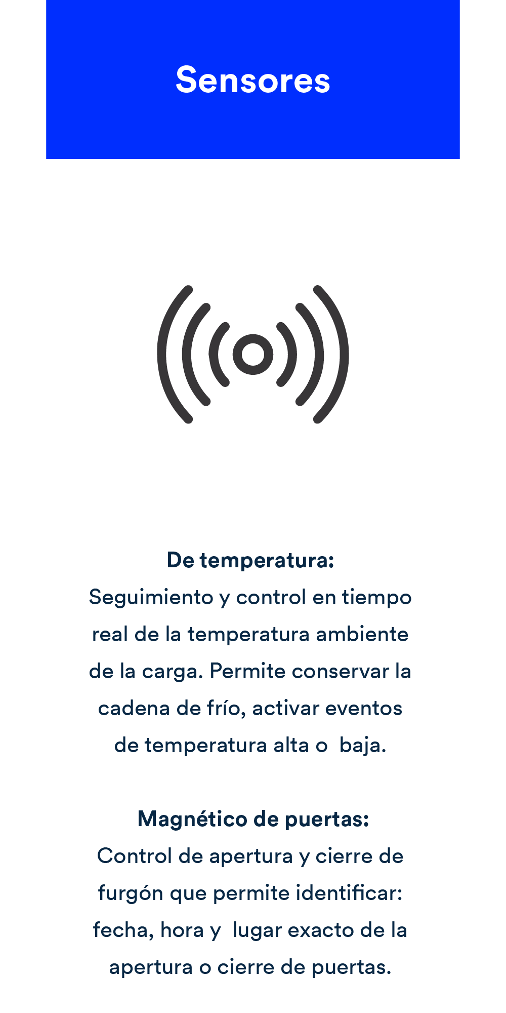 ícono de sensores.