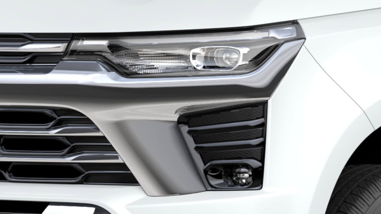 Vista cercana de los Faros LED de la Chevrolet Colorado.