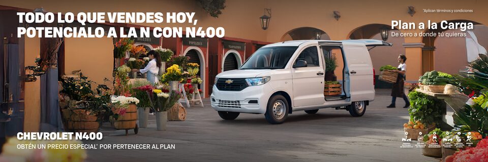 Todo lo que vendes hoy, poténcialo a la N con la VAN Chevrolet N400 Cargo