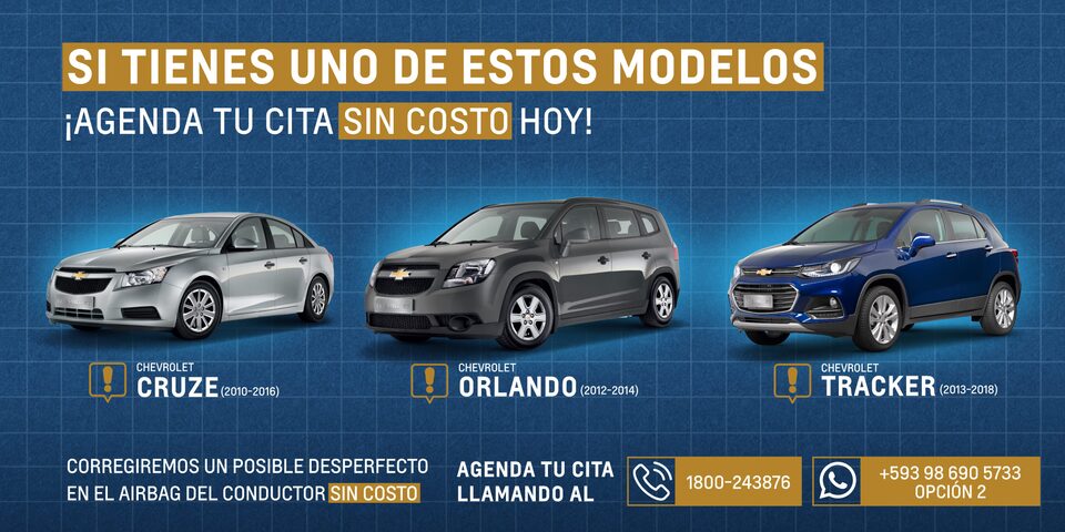 Chevrolet - Campañas de Seguridad Cruze - Bolsa de aire conductor