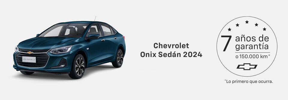 Chevrolet Onix Sedán - Garantía