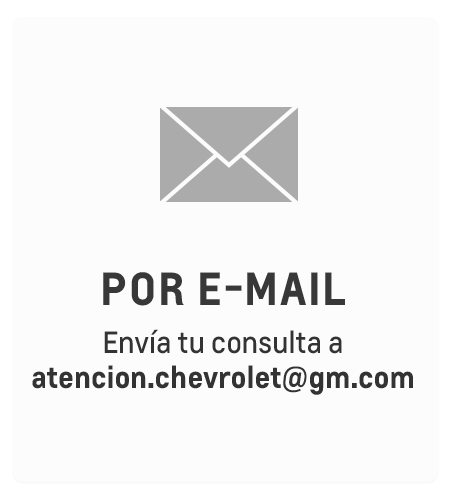 Chevrolet - Contactanos por email
