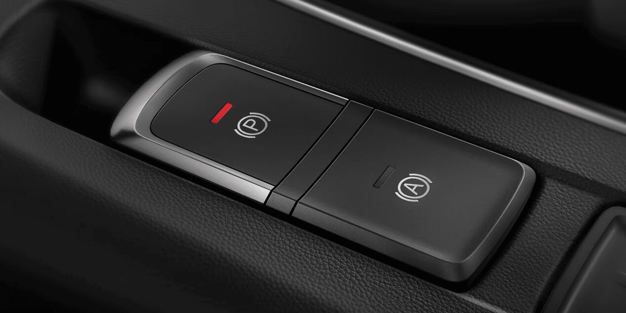 Botón de estacionamiento electrónico de la Chevrolet Captiva XL.