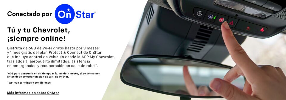 Conectado por OnStar, tu y yu Chevrolet ¡siempre online!