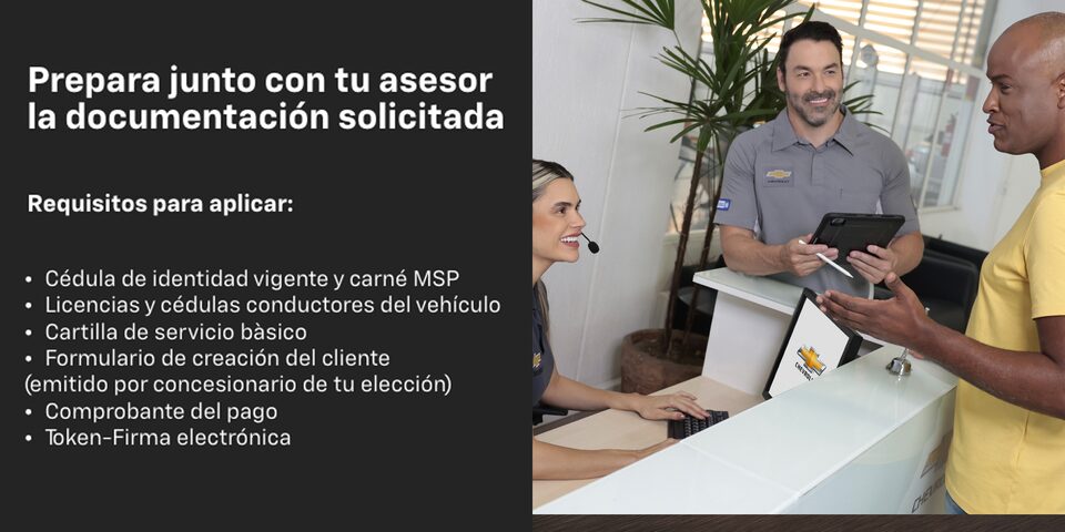 Chevrolet Exonerados - 3er paso