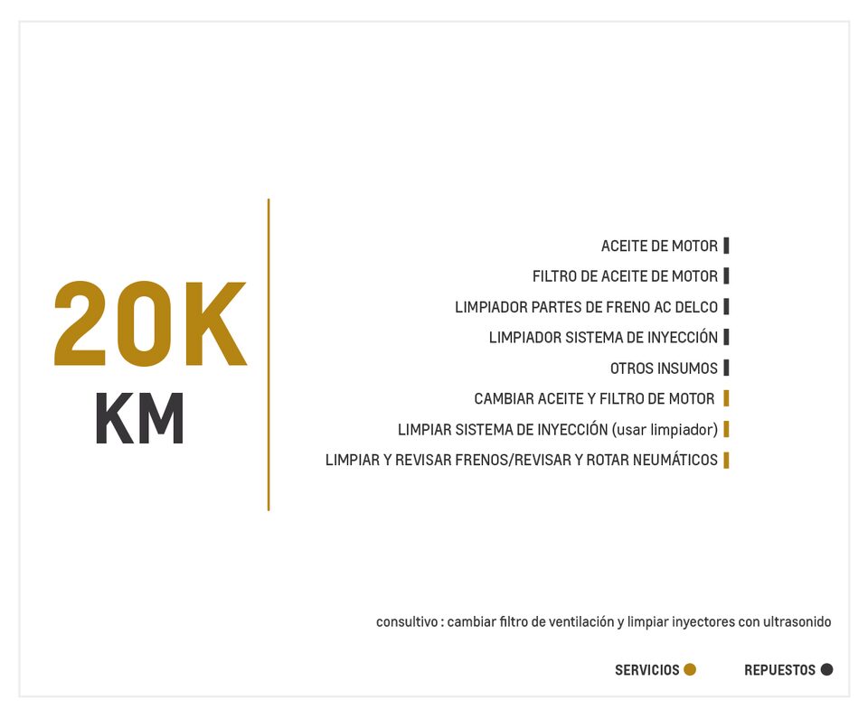 Chevrolet Grand Vitara SZ AC 2.0 4x2 TM mantenimiento 20000 kilómetros