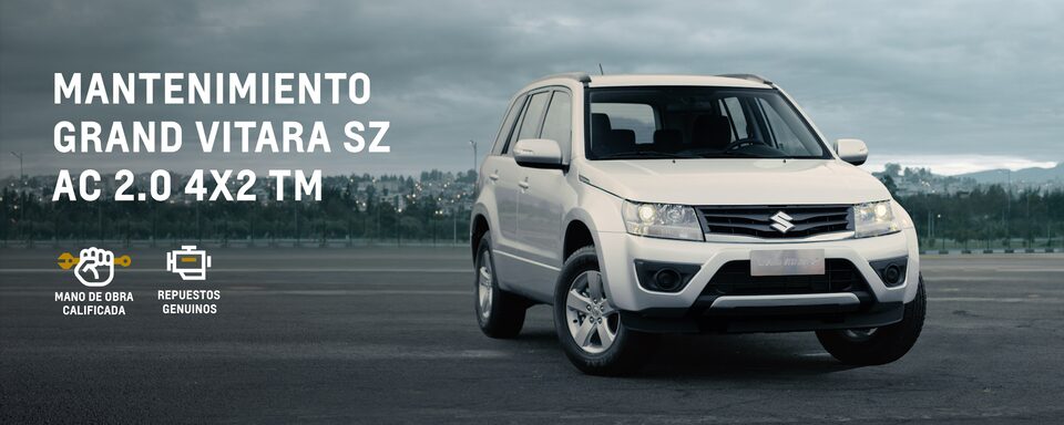 Realiza el mantenimiento programado de tu Chevrolet Grand Vitara SZ AC 2.0 4x2 TM y manten tu carro en optimas condiciones
