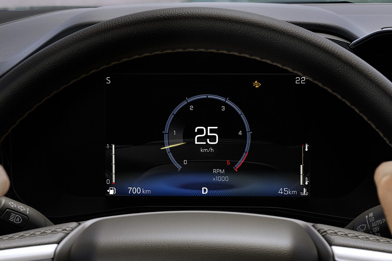 Panel digital personalizable de la Chevrolet Colorado.